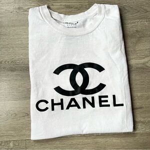 White Tee with Black Iconic Logo